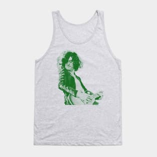 35 jimmy page - green solid style Tank Top